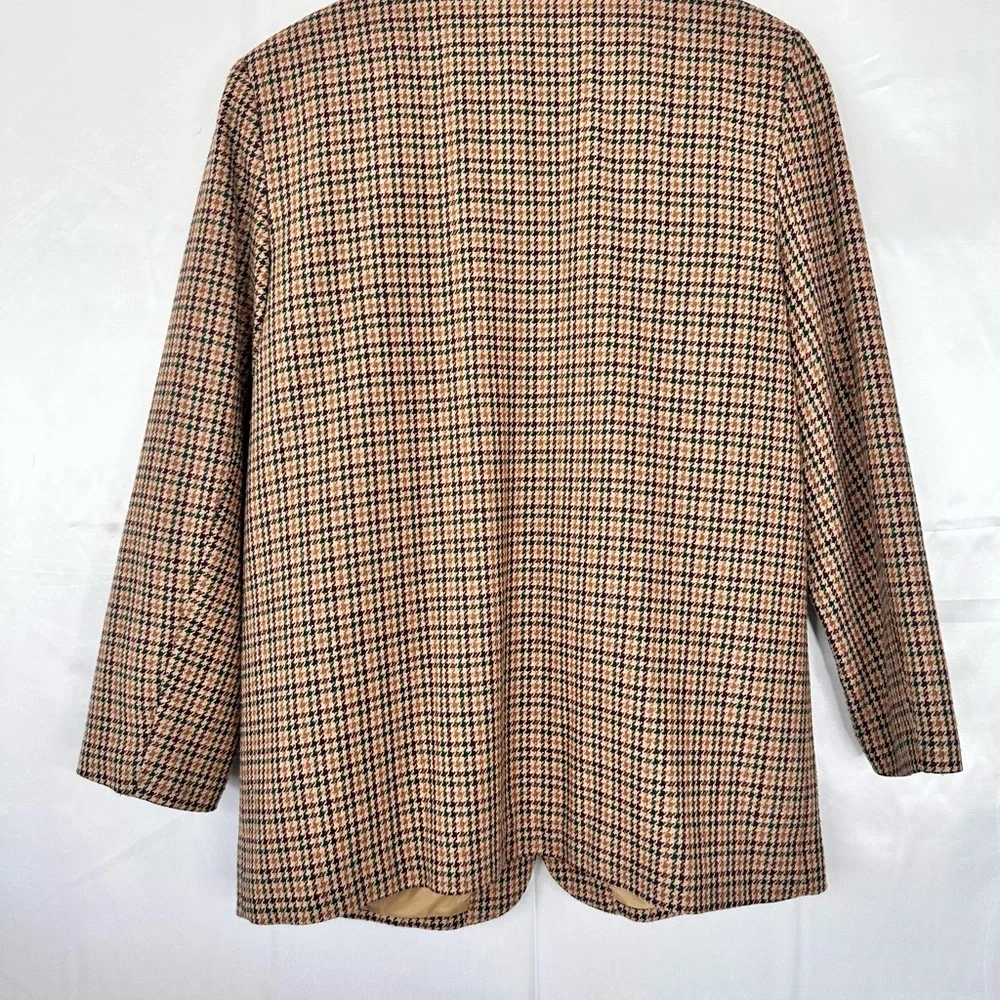 Norton McNaughton Textured‎ Wool Blend Fabric Blazer Size 14